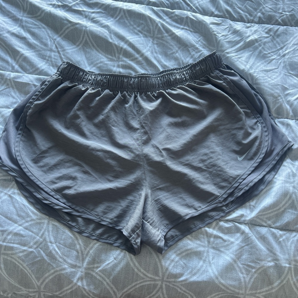 Grey Nike running shorts